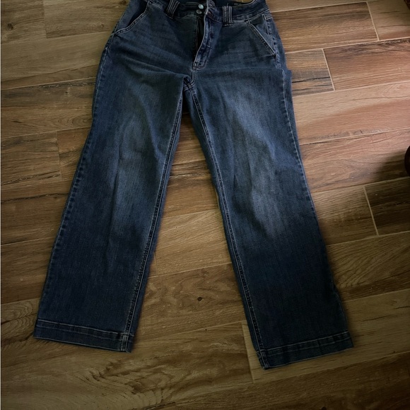 Judy Blue Wide Leg Jeans - Blue - Picture 2 of 2